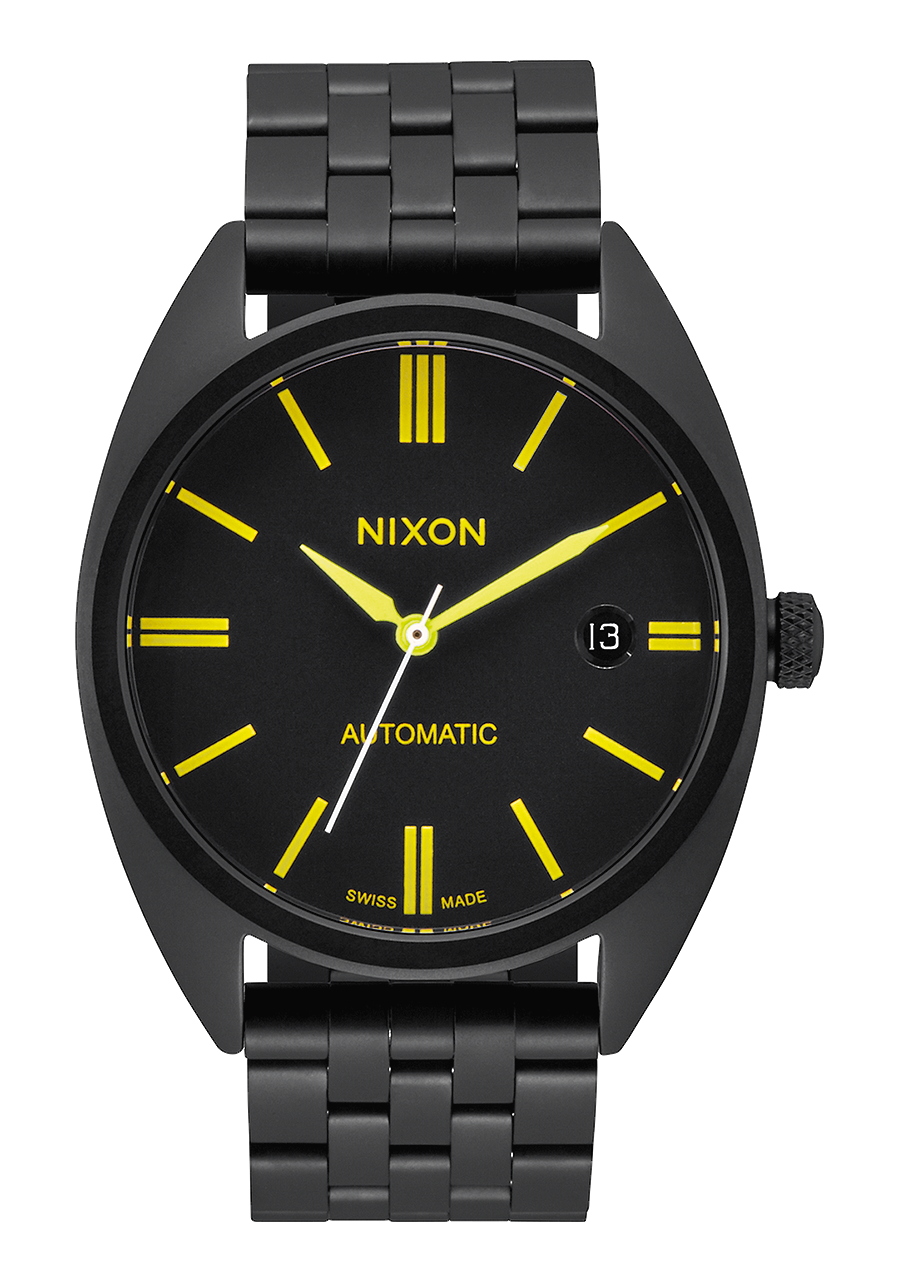 
NIXDEV01 Supremacy Analog Watch - Black / Yellow - View 1
