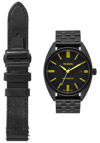 
NIXDEV01 Supremacy Analog Watch - Black / Yellow - View 4