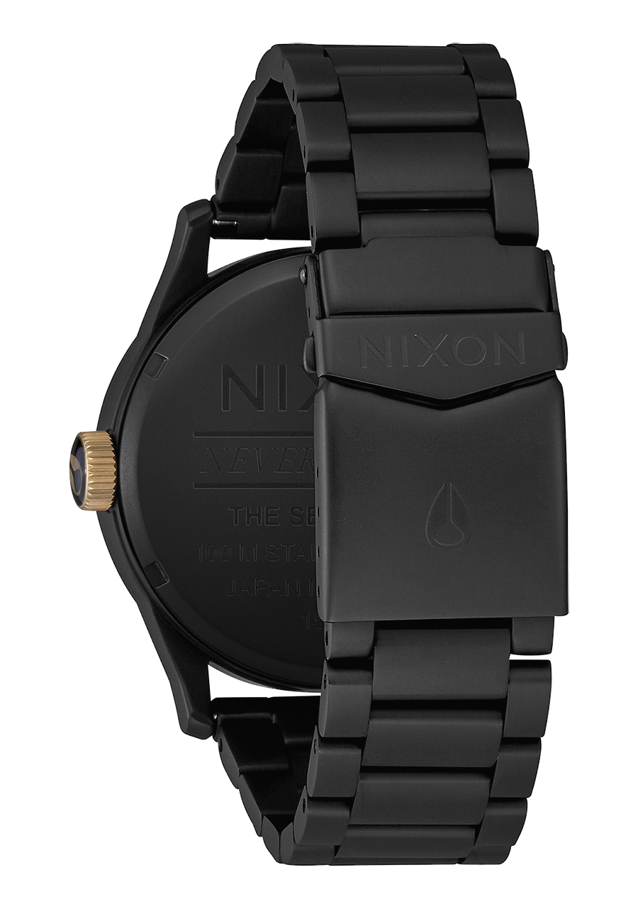
NIXDEV01 Sentry Stainless Steel Analog Watch - Matte Black / Gold - View 3