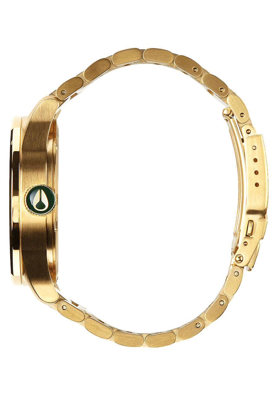 
NIXDEV01 Sentry Stainless Steel Analog Watch - Gold / Green Sunray - View 2