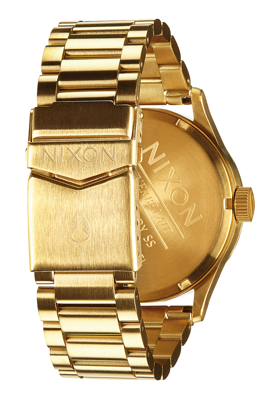 
NIXDEV01 Sentry Stainless Steel Analog Watch - Gold / Green Sunray - View 3
