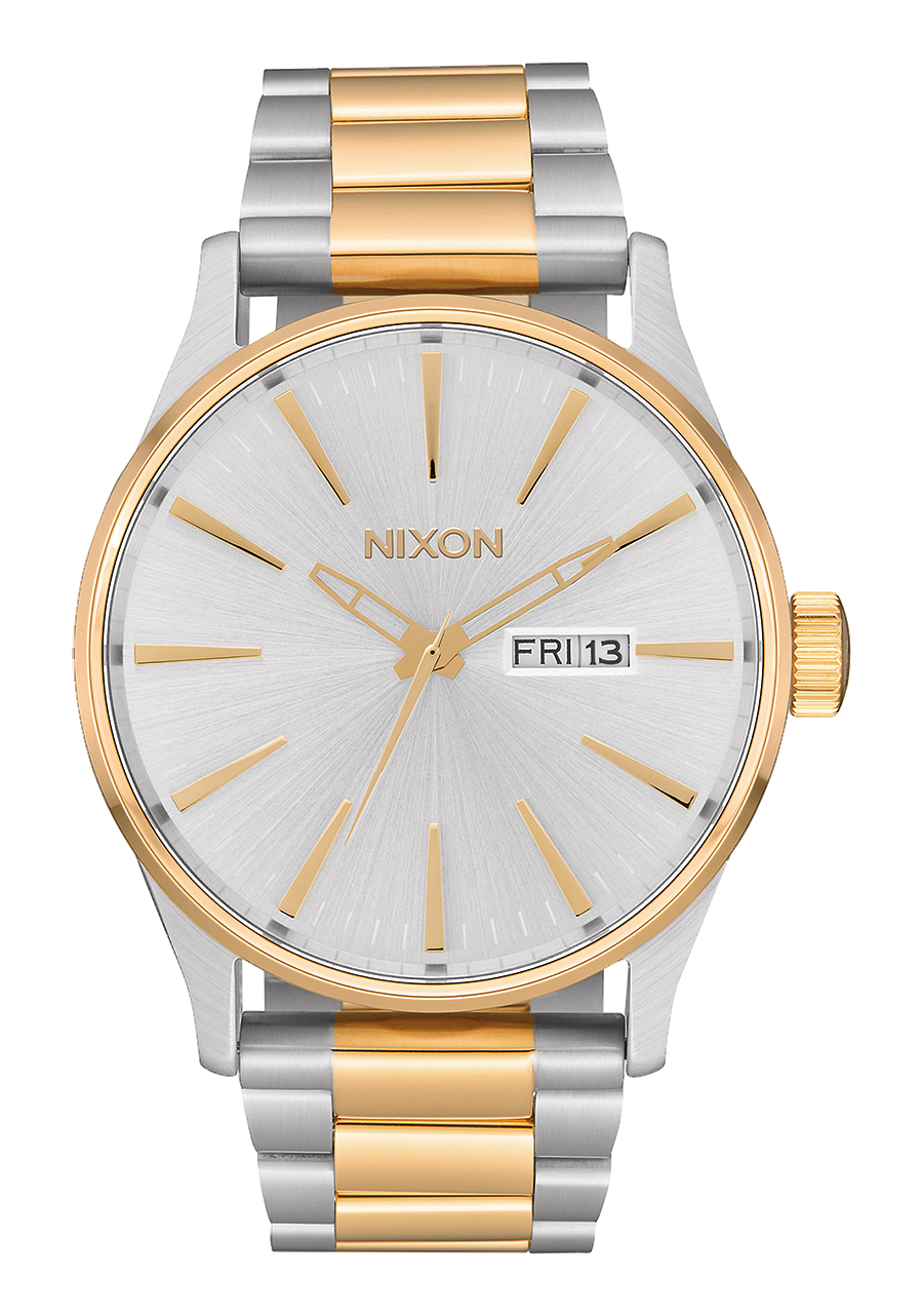 
NIXDEV01 Sentry Stainless Steel Analog Watch - Silver / Gold - View 1