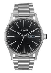 
NIXDEV01 Sentry Stainless Steel Analog Watch - Black Sunray - View 1