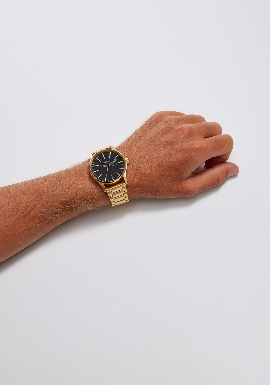 
NIXDEV01 Sentry Stainless Steel Analog Watch - All Gold / Black - View 6