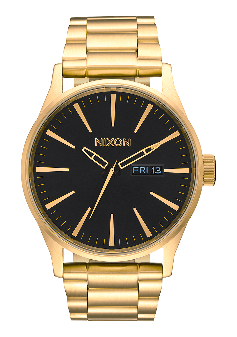 
NIXDEV01 Sentry Stainless Steel Analog Watch - All Gold / Black - View 1