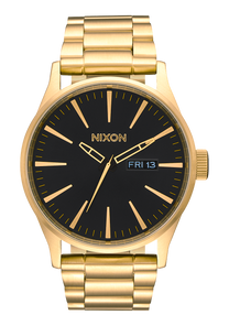 
NIXDEV01 Sentry Stainless Steel Analog Watch - All Gold / Black - View 1