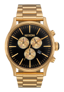 
NIXDEV01 Sentry Chrono Analog Watch - All Gold / Black - View 1