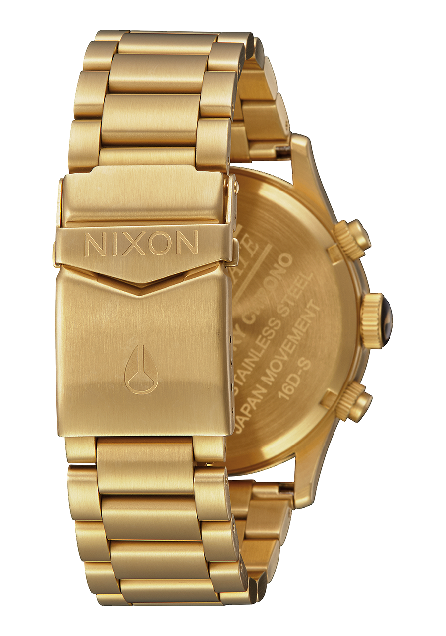 
NIXDEV01 Sentry Chrono Analog Watch - All Gold / Black - View 3