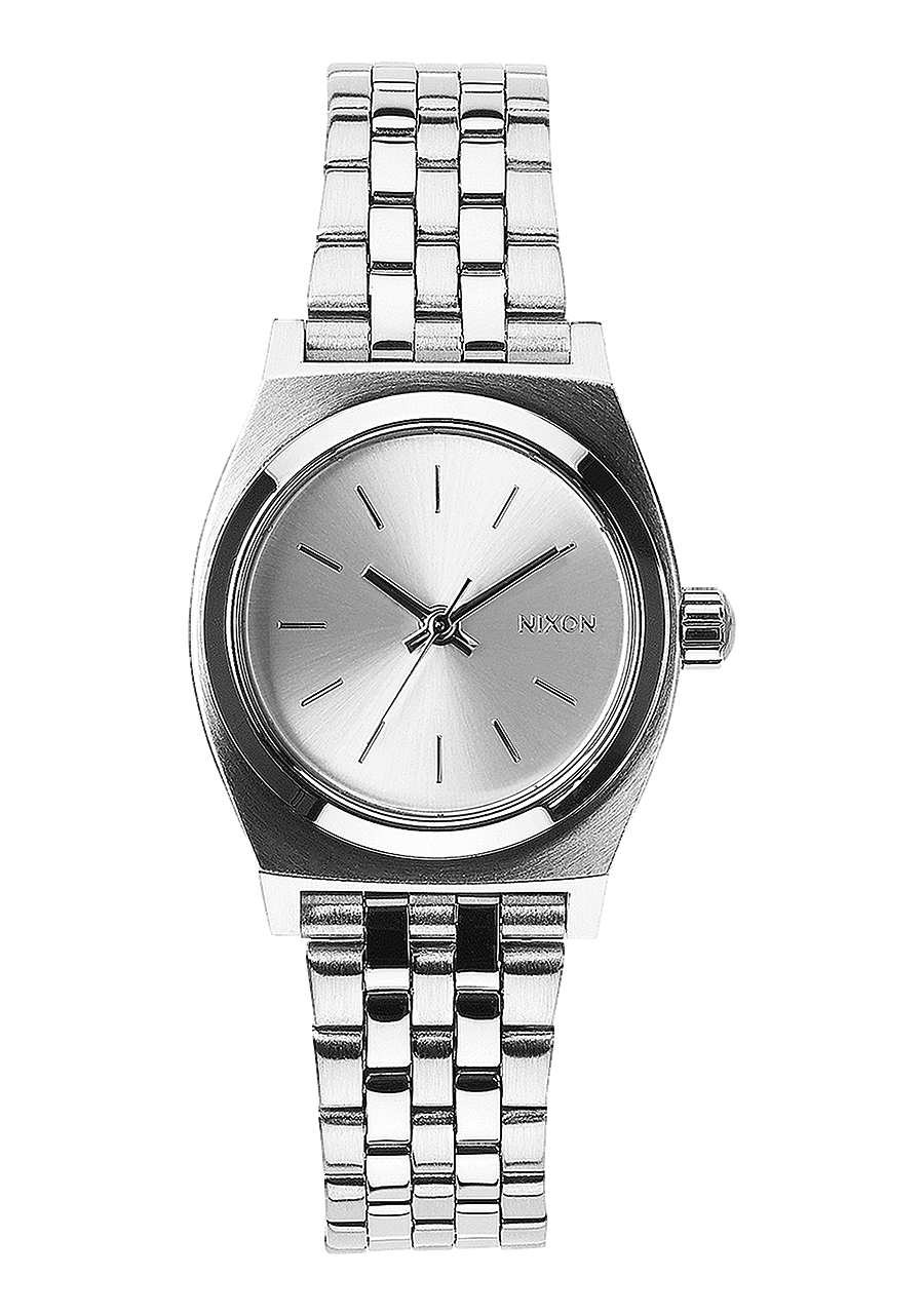 
NIXDEV01 Small Time Teller Analog Watch - All Silver - View 1