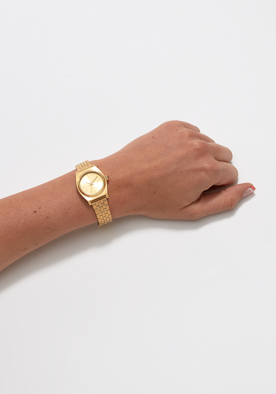 
NIXDEV01 Small Time Teller Analog Watch - All Gold - View 5