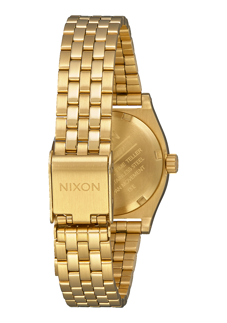 
NIXDEV01 Small Time Teller Analog Watch - All Gold - View 3