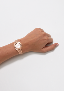 
NIXDEV01 Small Time Teller Analog Watch - All Rose Gold - View 4