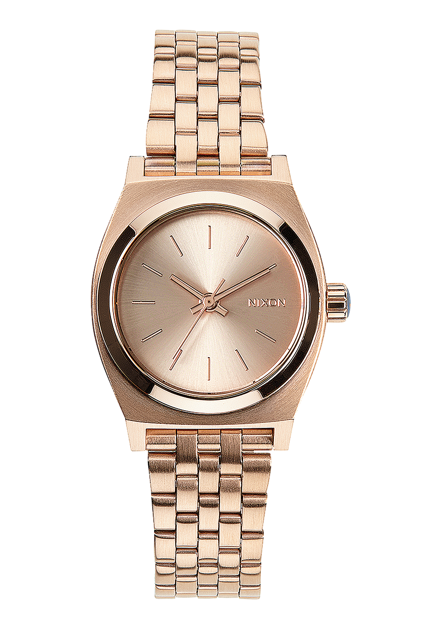 
NIXDEV01 Small Time Teller Analog Watch - All Rose Gold - View 1