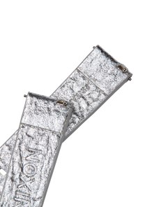 
16mm Pineapple Leather Band - Silver Foil View 4