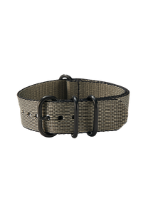 
20mm Nylon #TIDE NATO Band - Khaki / Black View 2