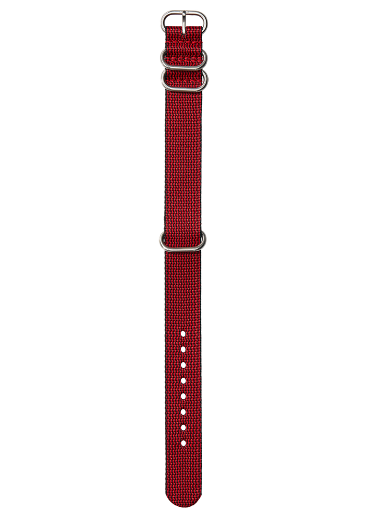 20mm Nylon #TIDE NATO Band - Red / Black