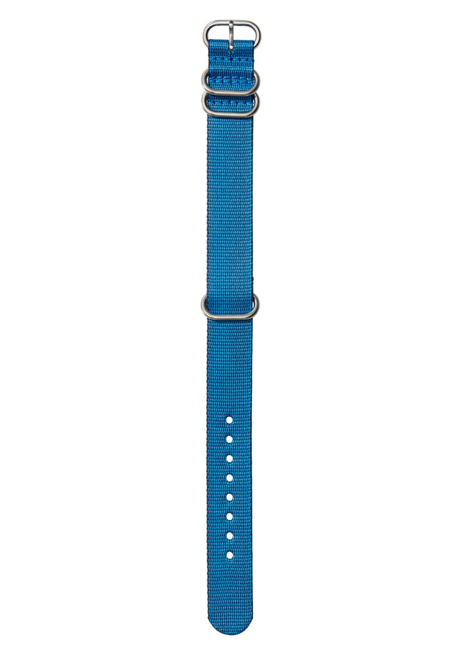 
20mm Nylon #TIDE NATO Band - Navy / Blue View 1