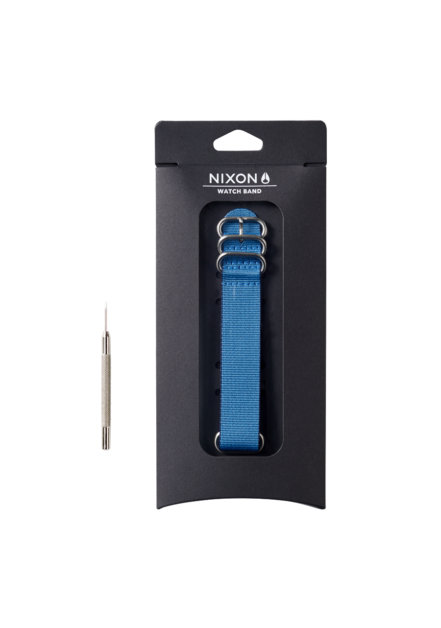 
20mm Nylon #TIDE NATO Band - Navy / Blue View 3
