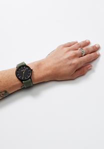 
20mm FKM Rubber NATO Band - Olive View 6