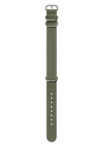 
20mm FKM Rubber NATO Band - Olive View 1