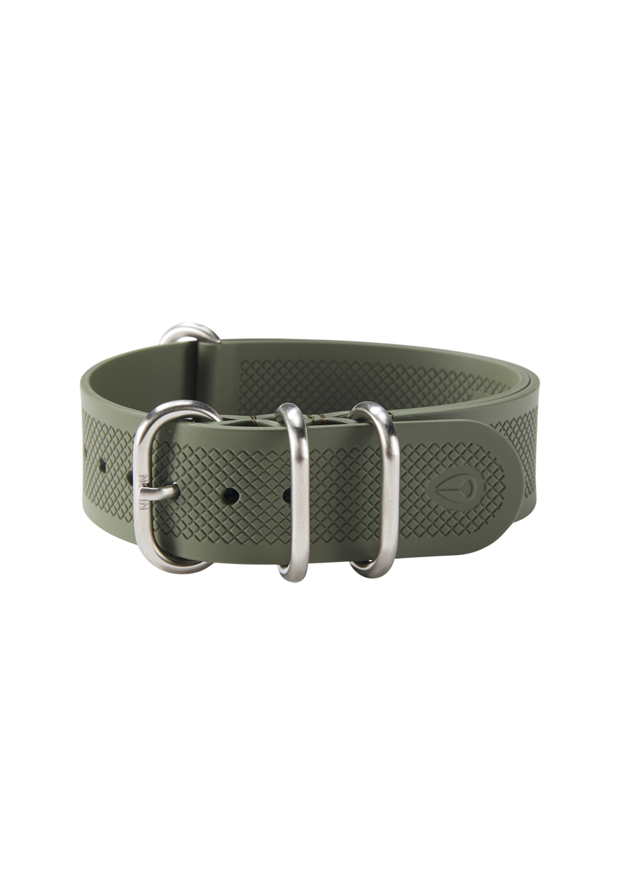 
20mm FKM Rubber NATO Band - Olive View 2