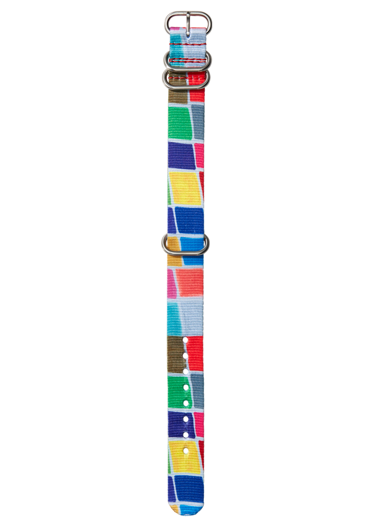 20mm Recycled NATO Band - Pool Tiles