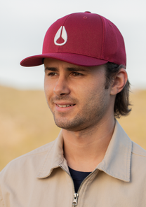 
Deep Down FF Athletic Fit Hat - Burgundy / White View 7