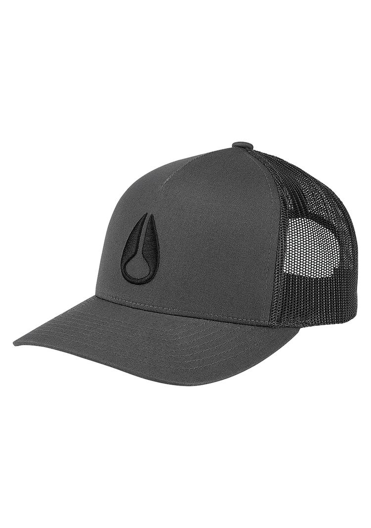 Iconed Trucker Hat - Charcoal / Black