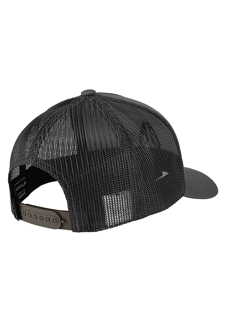 
Iconed Trucker Hat - Charcoal / Black View 2