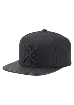 Exchange Snapback Hat - All Black / Black