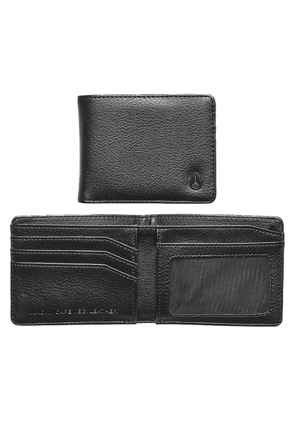 Cape Vegan Leather Wallet - Black