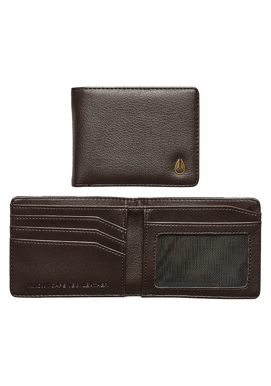 
Cape Vegan Leather Wallet - Brown View 1
