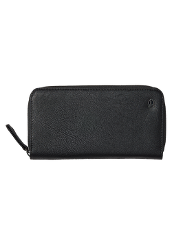 Tree Hugger Veg.Leather Large Wallet - Black