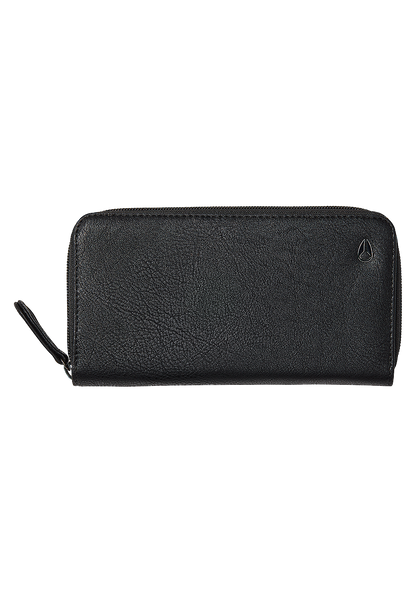 Tree Hugger Veg.Leather Large Wallet - Black