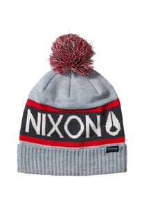 
Teamster Beanie - Heather Gray / Red View 1
