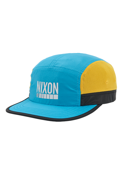 Night Runner Strapback Hat - Aqua / Yellow