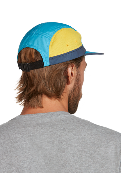 Night Runner Strapback Hat - Aqua / Yellow