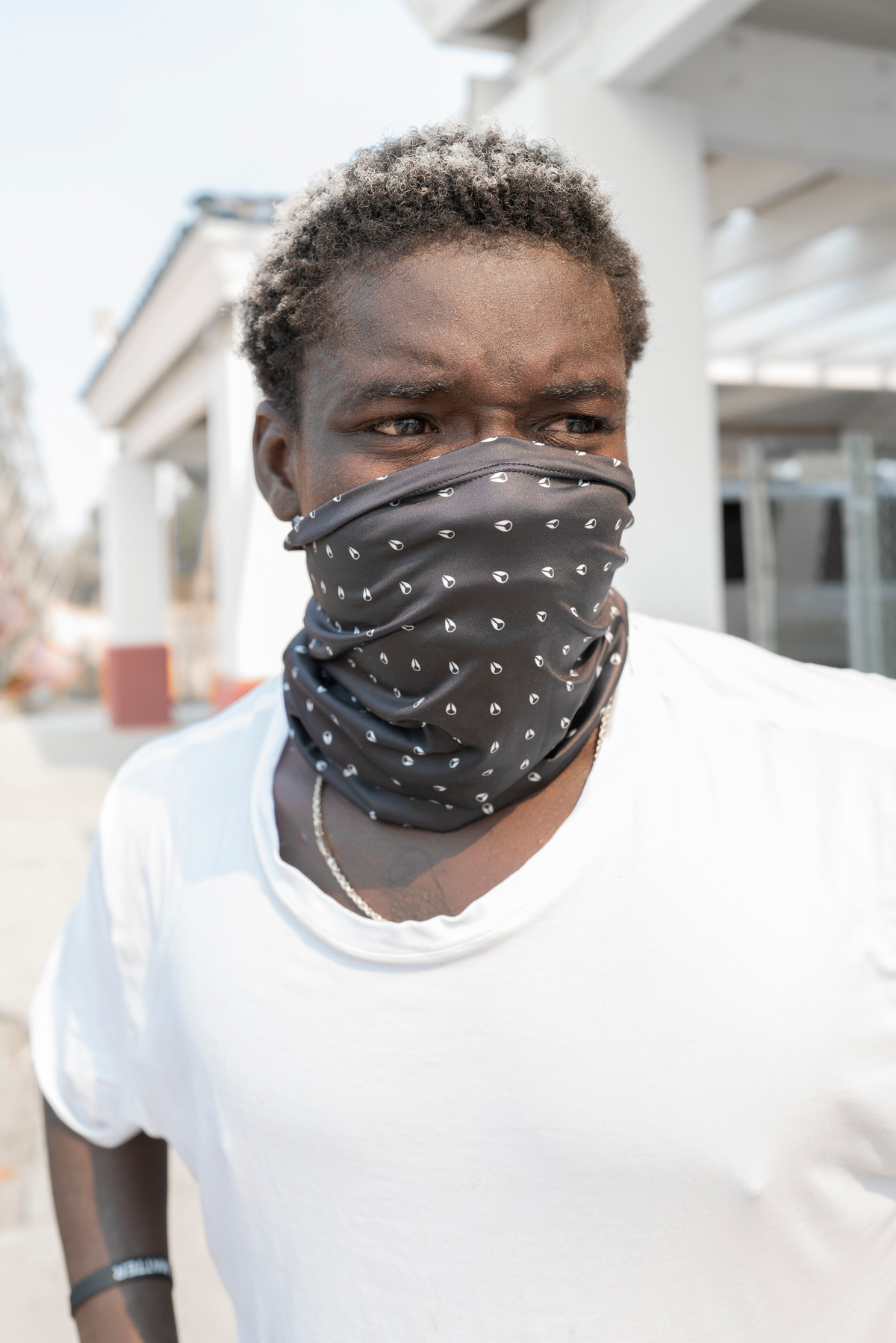 
Silo Neck Gaiter - Red / White View 5