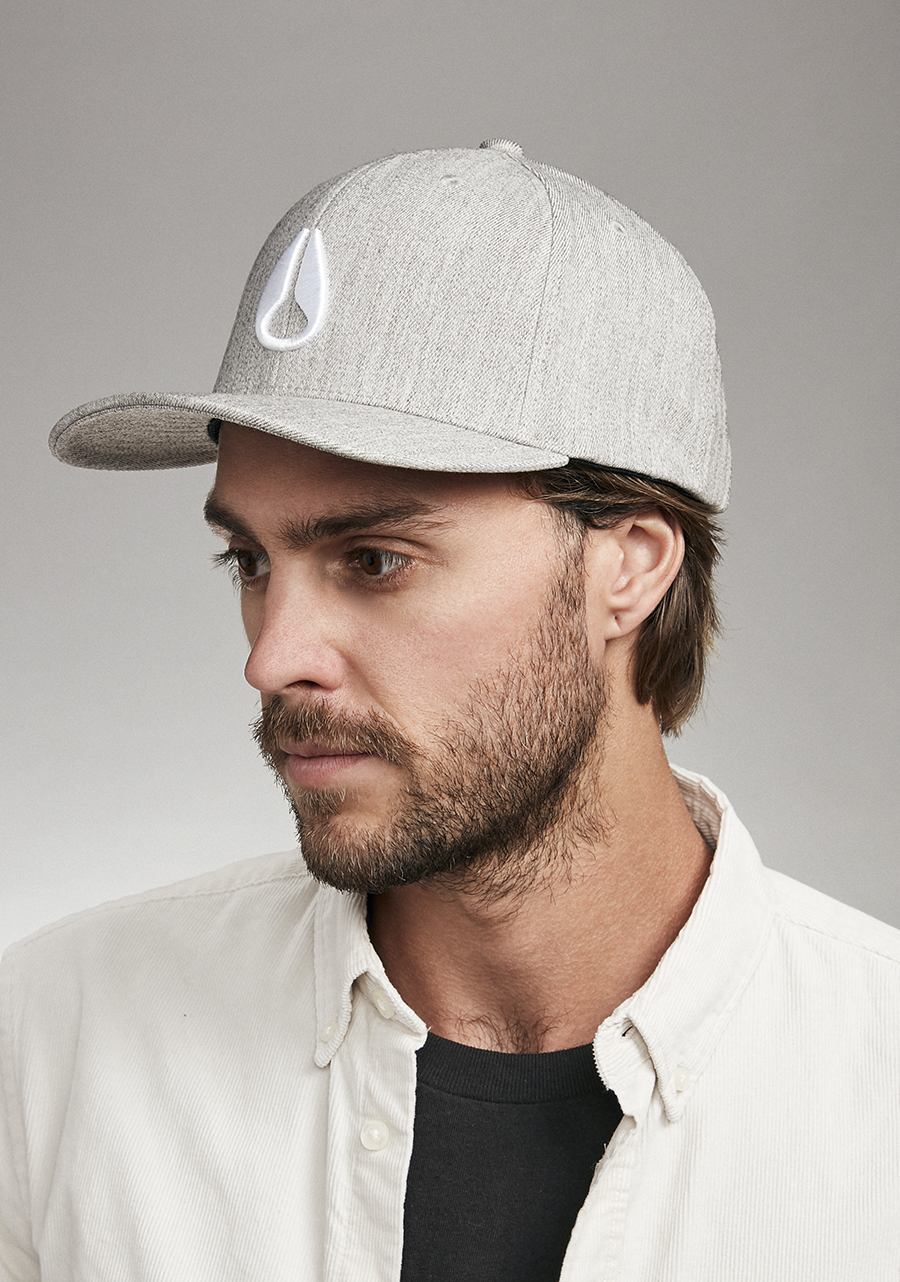 
Deep Down Snapback - Heather Gray / White View 5