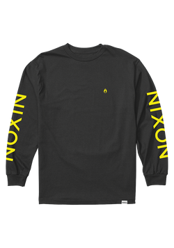 Sparrow Long Sleeve T-Shirt - Black / Yellow