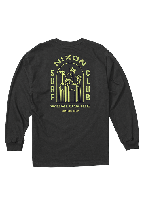 Temple Long Sleeve T-Shirt - Black