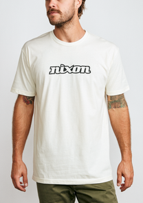 
OG Script S/S Eco Tee - Natural / Black View 3