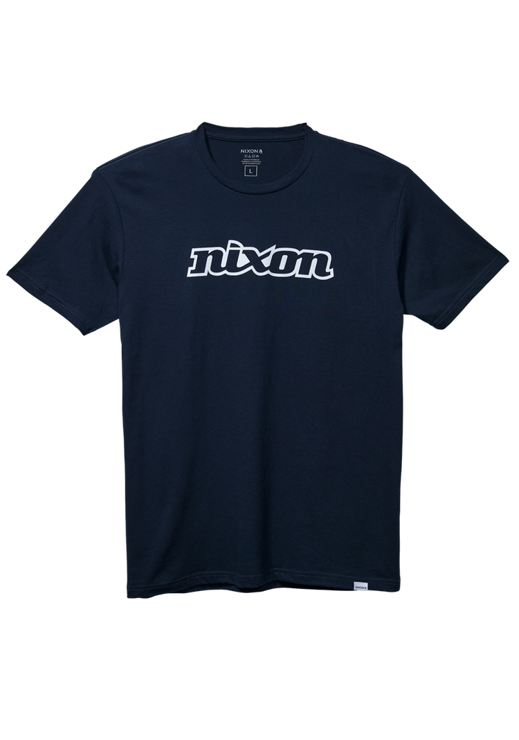OG Script S/S Eco Tee - Navy / White