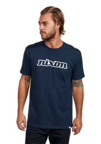 
OG Script S/S Eco Tee - Navy / White View 3