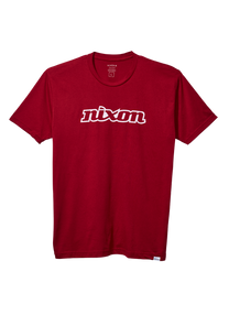 
OG Script S/S Eco Tee - Cardinal / White View 1