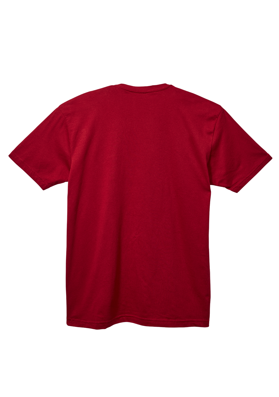 
OG Script S/S Eco Tee - Cardinal / White View 2