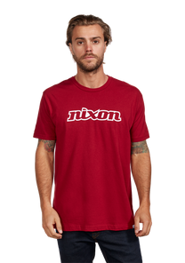 
OG Script S/S Eco Tee - Cardinal / White View 3