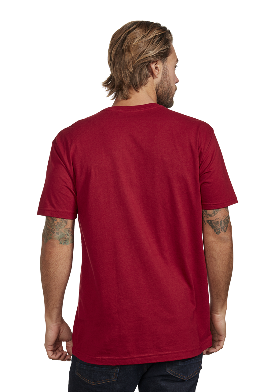 
OG Script S/S Eco Tee - Cardinal / White View 5
