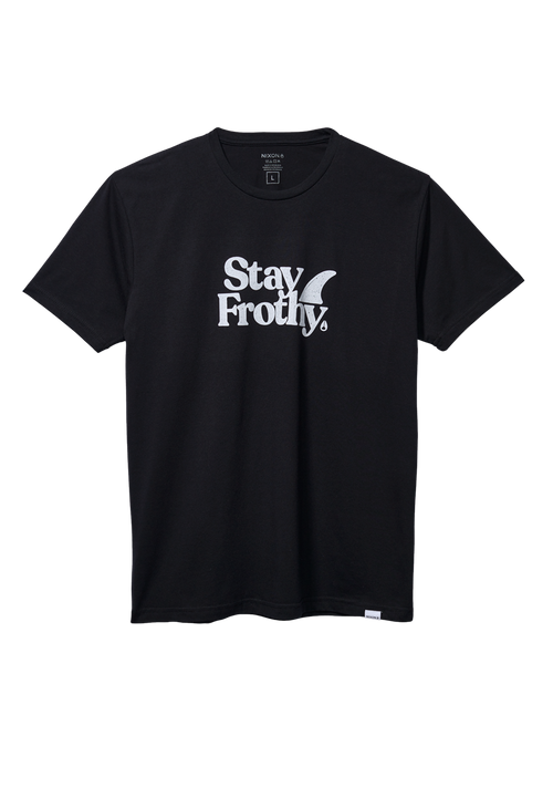 Stay Frothy S/S Tee - Black / White