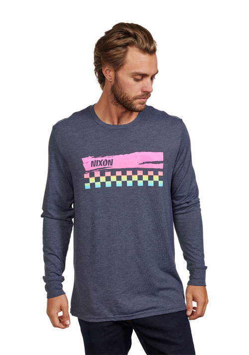 Circuit L/S Tee - Navy / Multi